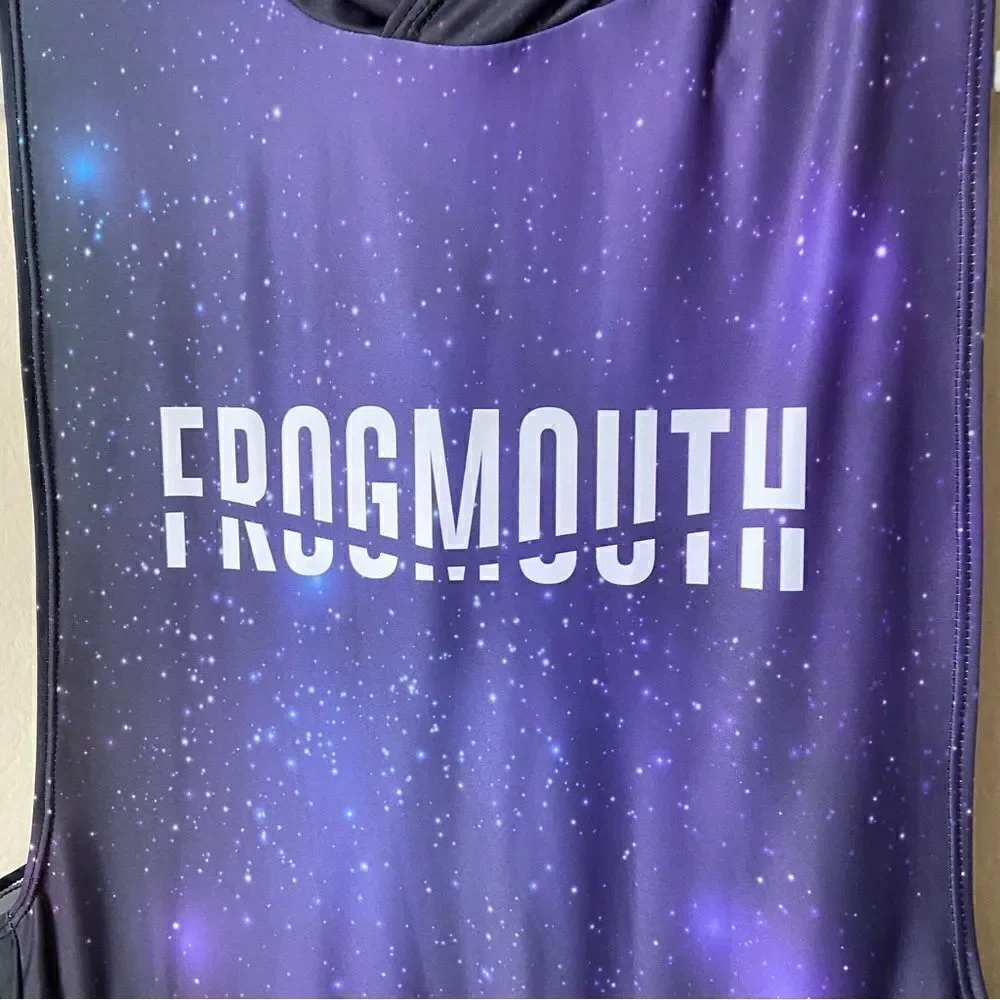 Frogmouth Space Black Purple Hoody  Size L - Picture 4 of 8